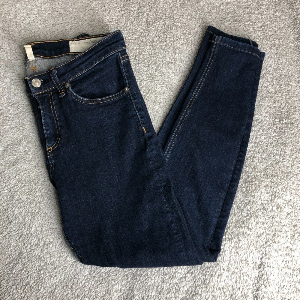 RAG & BONE HIGH RISE SKINNY JEANS SIZE 28